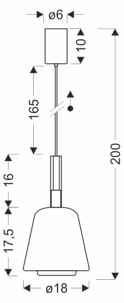 Lampada a sospensione BUENO 1xGX53/9W/230V diam. 18 cm nero fumé