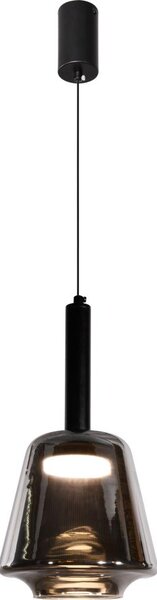 Lampada a sospensione BUENO 1xGX53/9W/230V diam. 18 cm nero fumé
