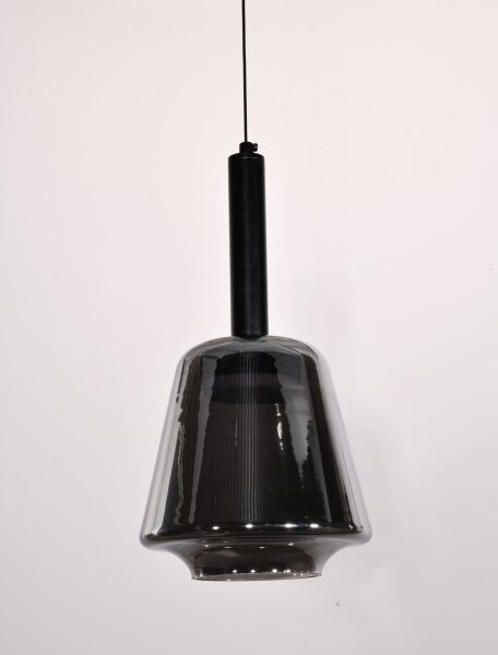 Lampada a sospensione BUENO 1xGX53/9W/230V diam. 18 cm nero fumé