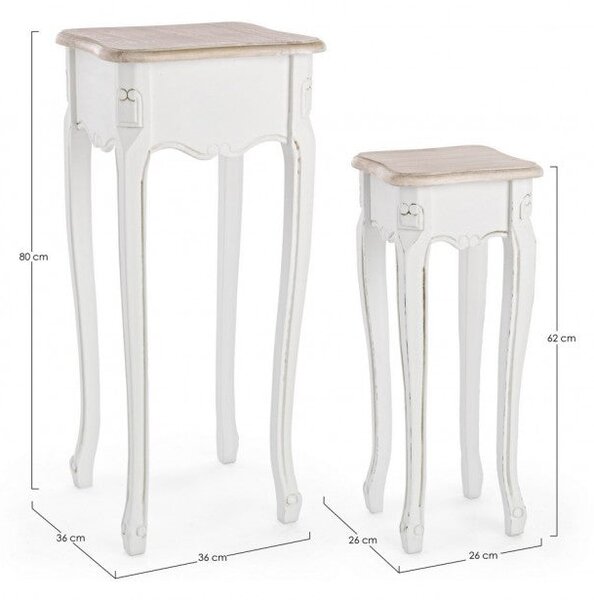Set 2 Tavolino Justine in Legno