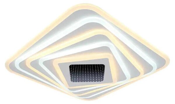V-TAC VT-7958 Lampadario LED 150w decorativo dimmerabile effetto 3D con telecomando 50*50*7cm CCT 3in1 3000K+6500K - 15356