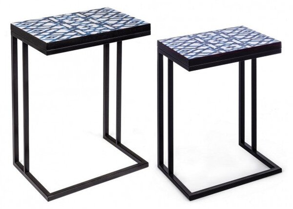 Set 2 Tavolino Neapolis K29 in Metallo