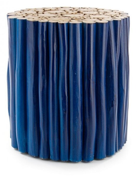 Tavolino Guadalupe Blu in Legno