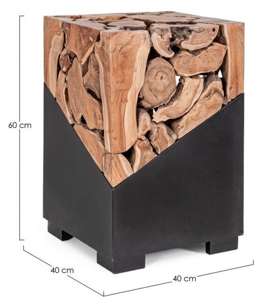 Tavolino Grenada Quadrato 40x40 in Legno