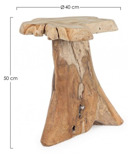 Tavolino Kavir 40x40 in Teak