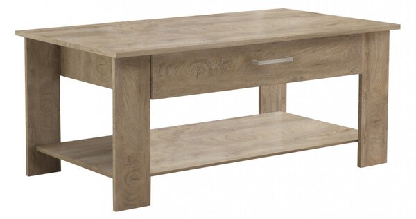 Tavolino Salotto Myrto 110x60x44 h cm in Truciolare bilaminato Rovere Chiaro