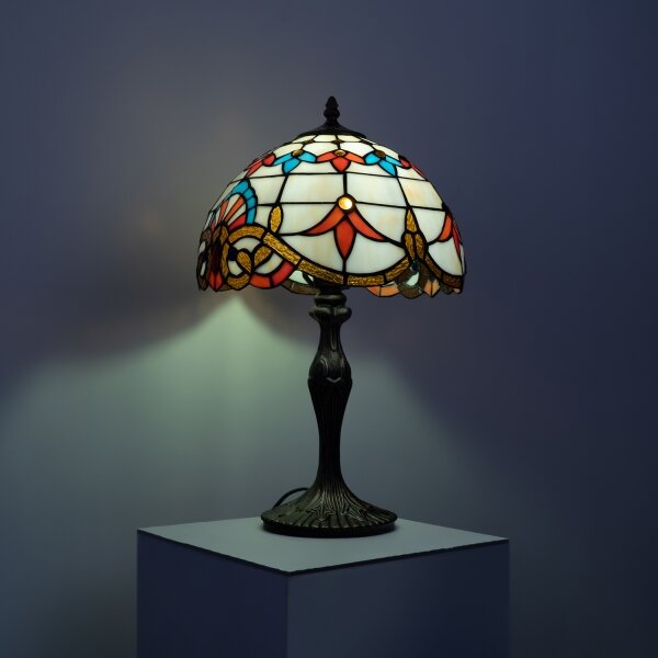 Brilagi - Lampada da tavolo Tiffany in vetro colorato MIRABELLA 1xE27/60W/230V