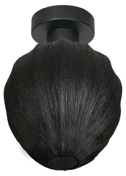 Steinhauer - plafoniera - Bloeba - nero - metallo tessile - Ø 25cm - E27 - 4369ZW