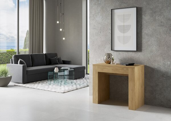 Consolle Allungabile in Legno H78x49x90/307cm Extra Quercia Classica