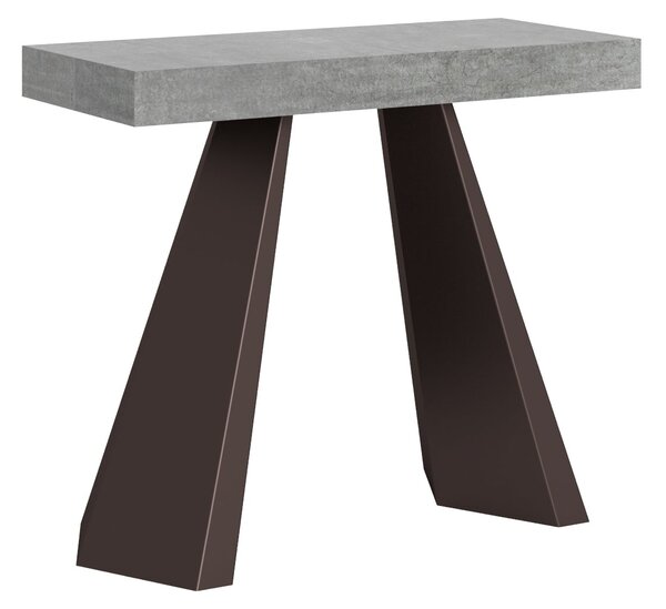 Consolle Allungabile 90-196x40x77 cm in Nobilitato Grigio