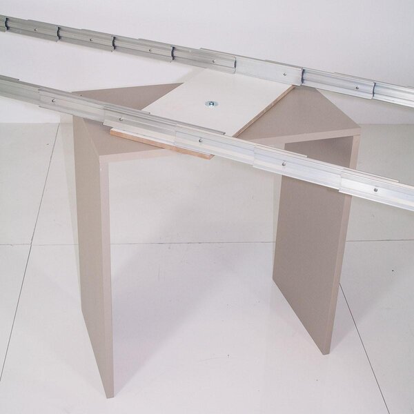 Panca Allungabile in Legno H49x40x58/302,5cm Itamoby Box Bianco Frassino e Corda