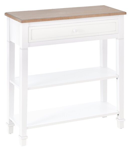 Tavolo Consolle per Ingresso 75,6x27,5x80,5 cm Bianco