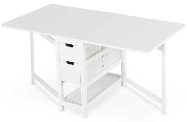 Consolle Allungabile con Cassetti 150x80x74 cm Bianco