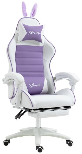 Sedia da gaming Vinsetto: sedia da gaming ergonomica con supporto lombare