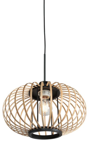 Lampada a sospensione - naturale - Silva - bambù metallo - Ø 31cm - E27 - 4479ZW - Anne Lighting