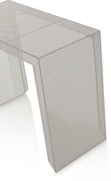 Consolle 85x40x70 cm in Metallo Bianco