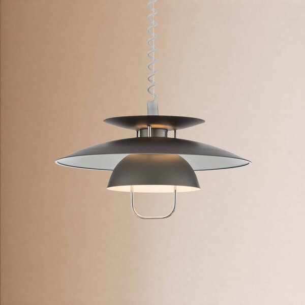 Lampada a sospensione Nadija Lindby, dimmerabile, Alluminio / Grigio / Zincato, Cucina, Metallo, Scandinavo, Lampada a sospensione