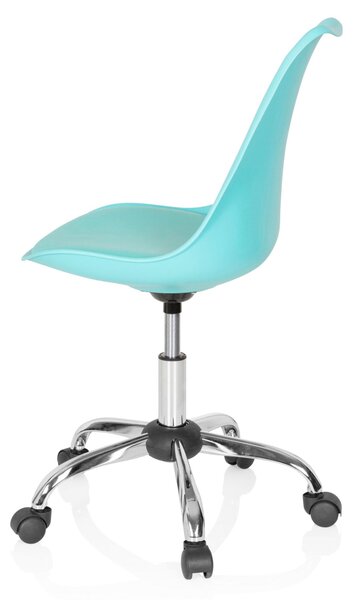 Sedia da ufficio, girevole, FANCY PRO turchese