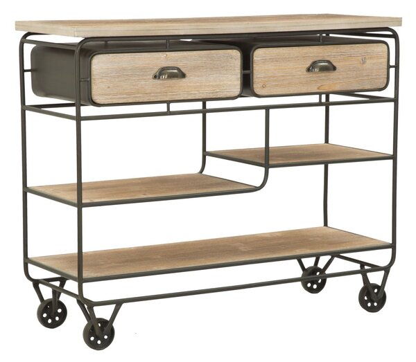 Console Industry 98,5x37,5x82 cm in Ferro e MDF