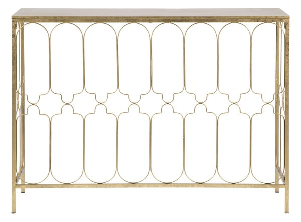 Console Glam Balcony 112x31x81,25 cm in Ferro Oro
