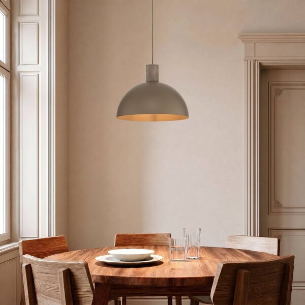 Lampada a sospensione Oslo TK Lighting, dimmerabile, Crema / Ambra, Soggiorno / Sala da pranzo, Metallo, Moderno, Lampada a sospensione
