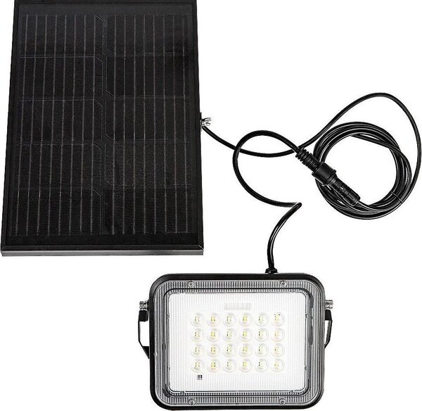 Rabalux Faretto LED solare da facciata nero Melk 6,5W IP65 CCT con DO 77141