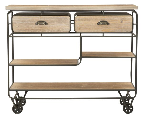 Console Industry 98,5x37,5x82 cm in Ferro e MDF