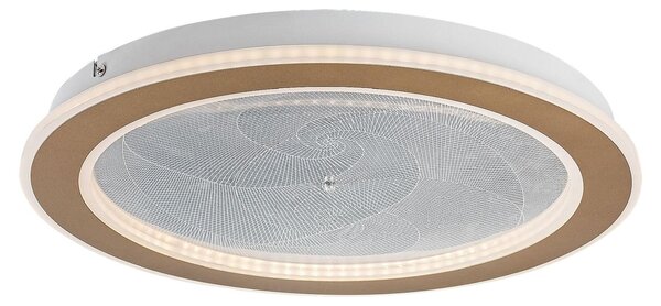 Rabalux Lampada da soffitto a LED dorata Efrael 400 mm 24 W CCT con telecomando 71281