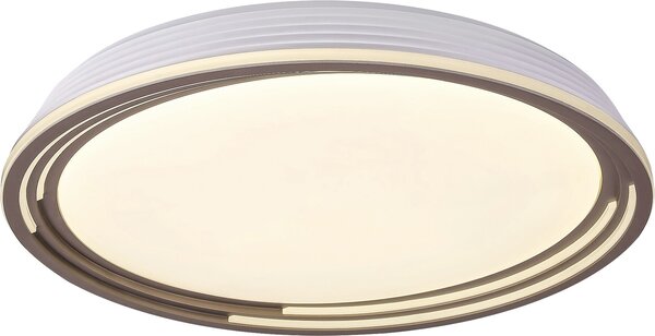 Rabalux 3750 Lampada da soffitto Valter, 36 W, 3000 K, 2250 lm, marrone-bianco, rotonda, luce bianca calda, dimmerabile, ø 515 mm