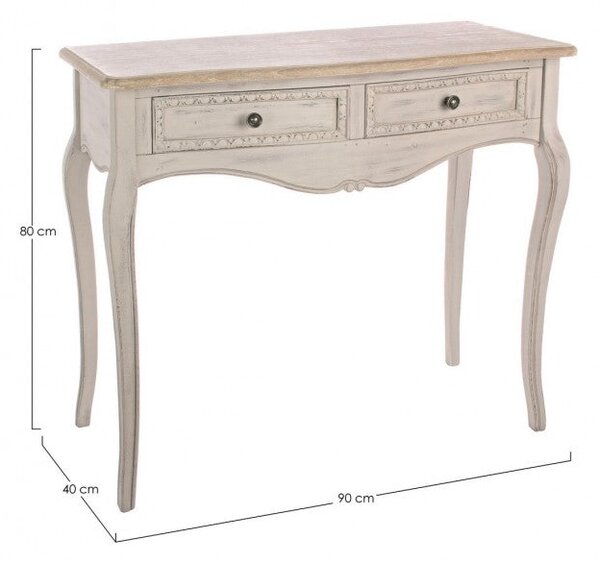 Consolle 2 Cassetti Clarisse in Legno