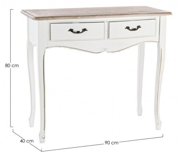 Consolle 2 Cassetti Justine in Legno