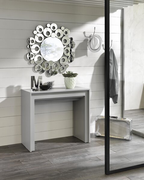 Consolle Allungabile 90x42,5/302,5xH76 cm in MDF Pinocchio Grigio