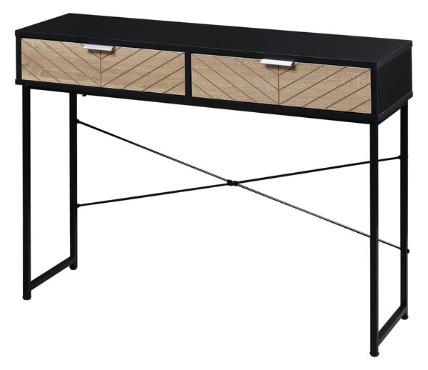 Consolle Fissa 100x30x75 cm in Metallo Nero