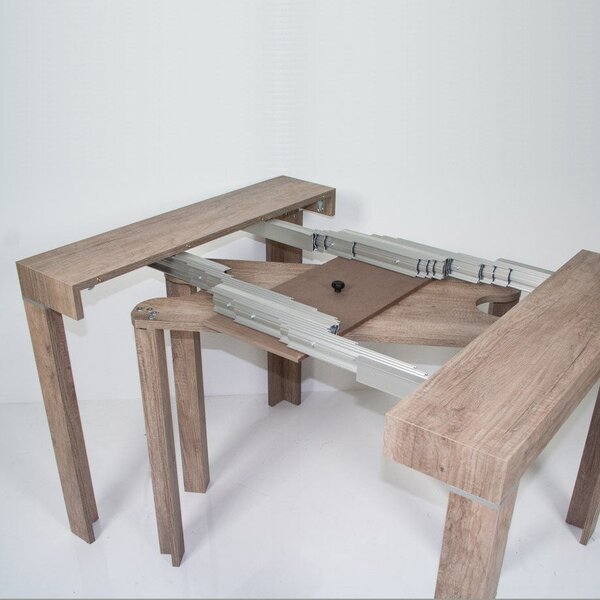 Consolle Allungabile in Legno H77x40x90/300cm Magic Color Noce Classica