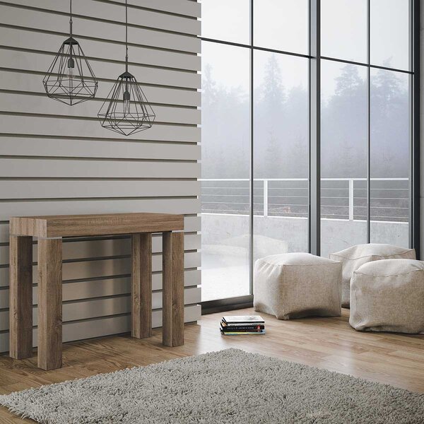 Consolle Allungabile in Legno H77x40x90/300cm Magic Color Noce Classica
