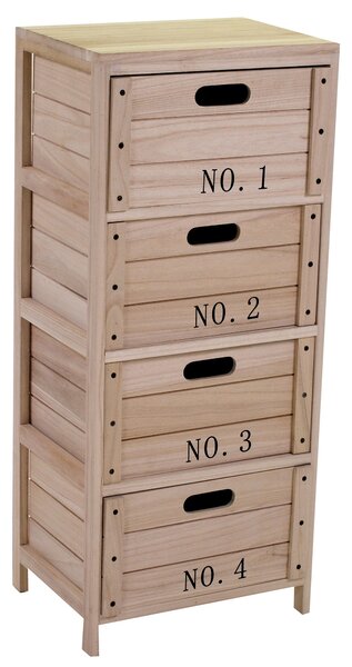 Mobile 4 Cassetti in Legno Oxford