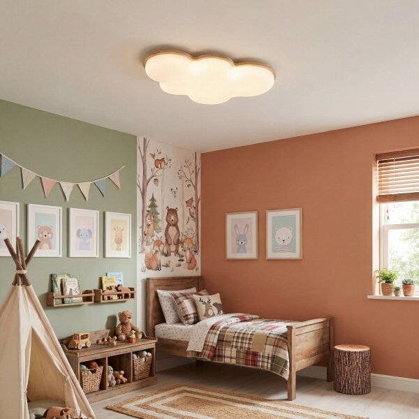 Brilagi - Plafoniera LED per cameretta CLOUD LED/54W/230V bianca