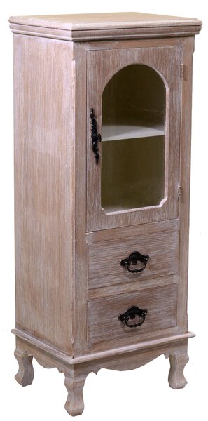 Mobile Vetrina 1 Anta 2 Cassetti in Legno Stoccarda