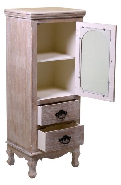 Mobile Vetrina 1 Anta 2 Cassetti in Legno Stoccarda
