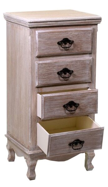 Mobile 4 Cassetti in Legno 41x84x33,5cm Stoccarda