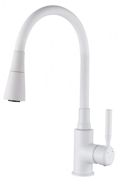 Invena HULA PLUS BZ-85-P02-L Miscelatore per lavello, bianco