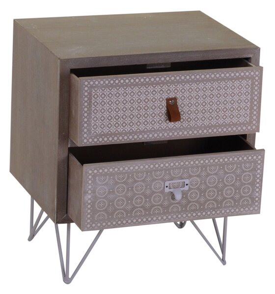Mobile 2 Cassetti in Legno e MDF Milo