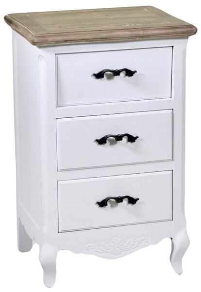Mobiletto 3 Cassetti in Legno Country