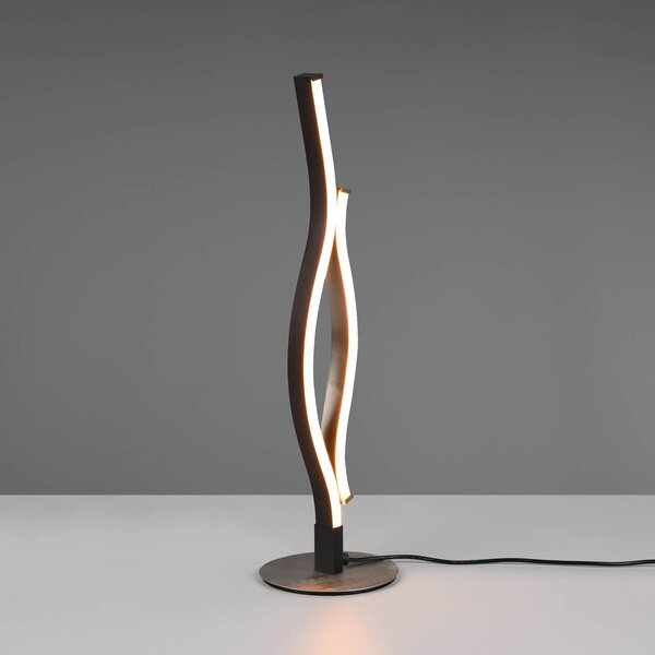 Trio Lighting Lampada LED da tavolo Blaze, CCT, dimmer a sensore, alluminio