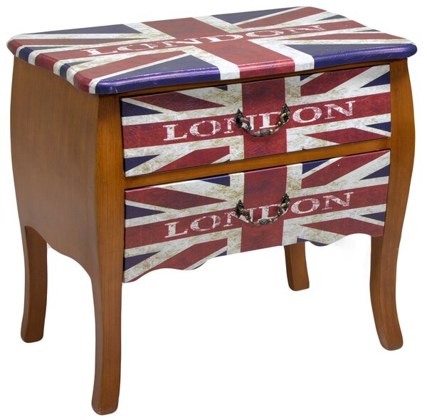 Mobile 2 Cassetti in Legno London