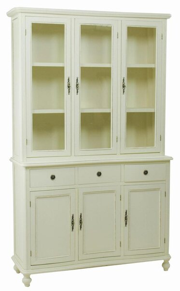 Mobile Buffet 3 Ante Vetro 3 Cassetti 3 Ante in Legno Clelia