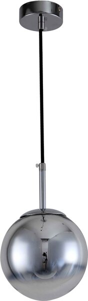 Lampada a sospensione "Palla", 1 attacco E14, cromata, modello LP-2844/1P, marca Light Prestige