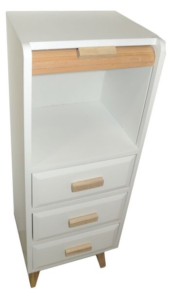 Mobiletto 1 Anta Scorrevole 3 Cassetti in Legno Marbela