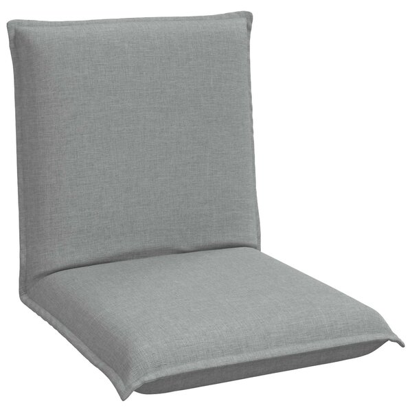 VidaXL Poltrona reclinabile in tessuto grigio chiaro