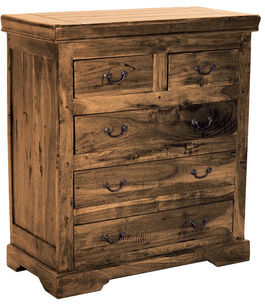 Mobile 5 Cassetti in Legno Country Antic Chiaro